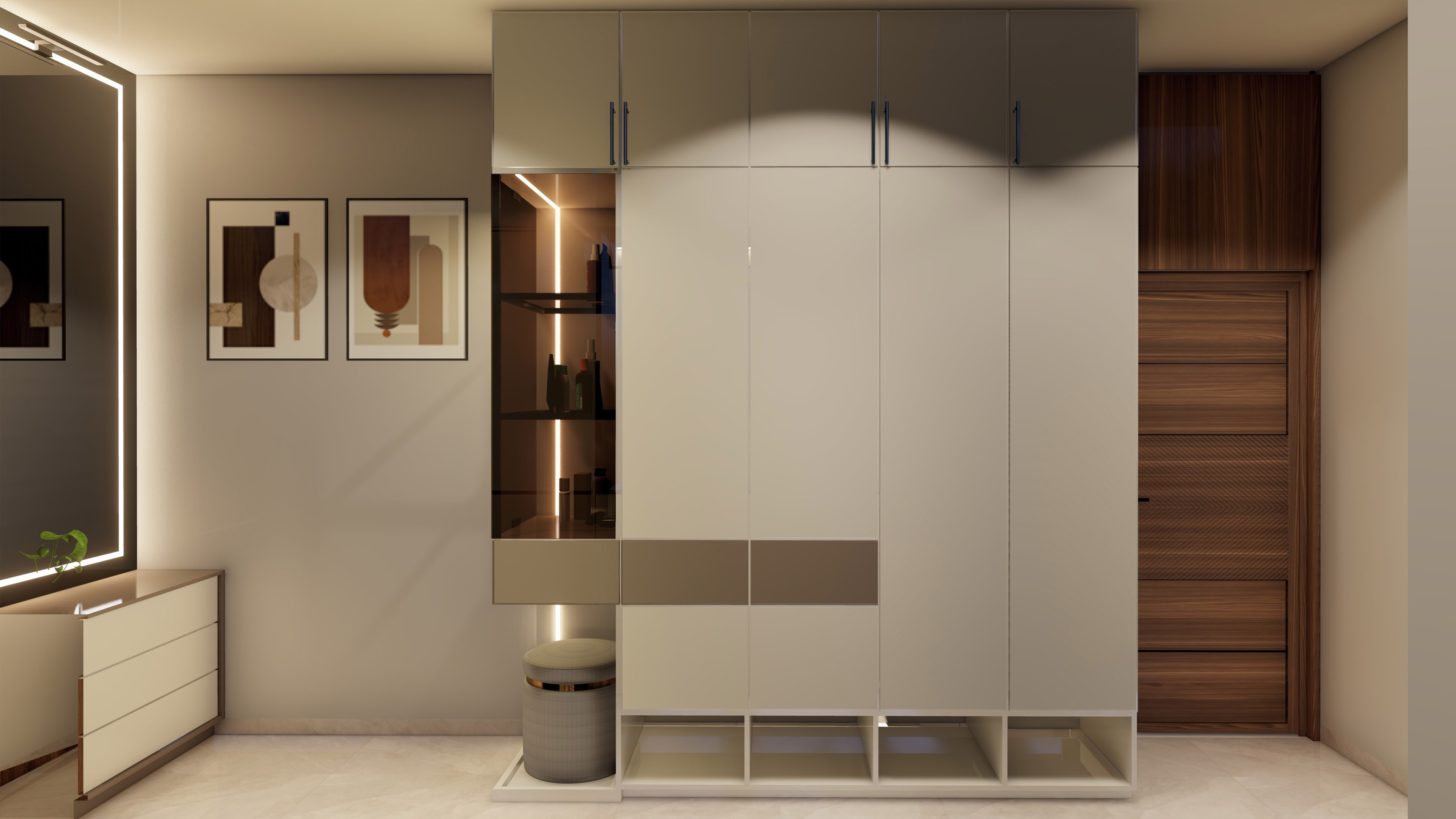 modern dressing unit designs Wardrobe with Dressing Unit